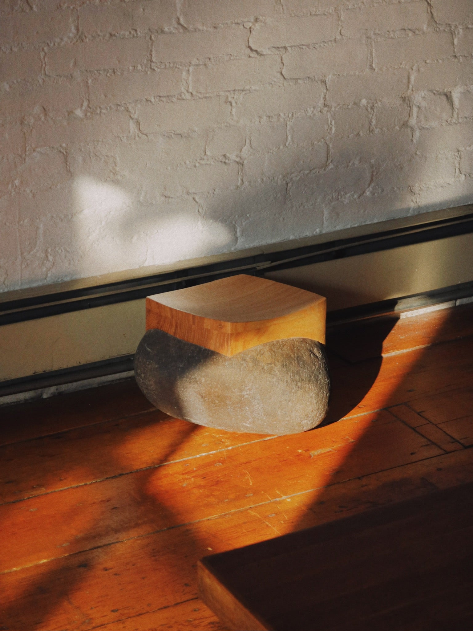 Rocking Rock Floor Stool